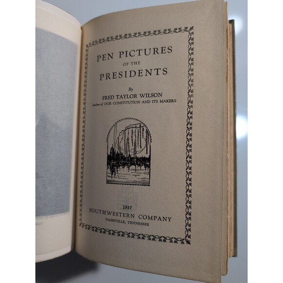 Pen Pictures of the Presidents (1932) - Signed 1st Ed Antique HC - Picture 10 of 12